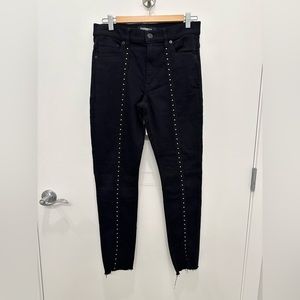 Express black high rise ankle leggings size 8